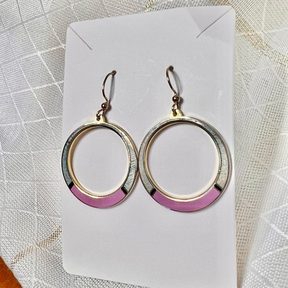 SKYE Vintage earrings, SKYE Vintage Jewelry, Isle of SKYE Dangle Hoop Earrings - Picture 5 of 10
